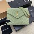 Soft sage suede crossbody 688019190