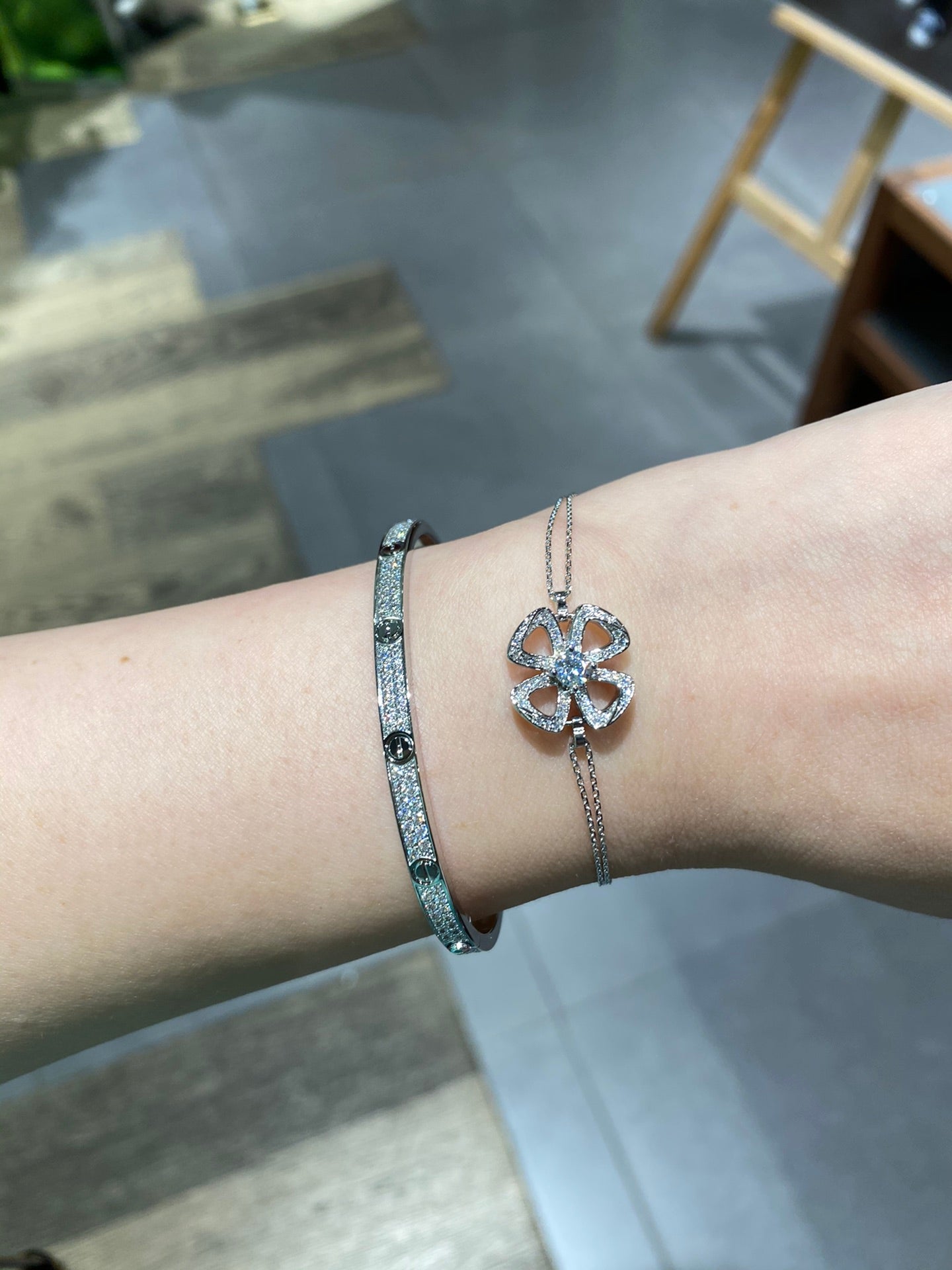 Bvlgari Fiorever Cubic Zirconia Chain Link Bracelet
