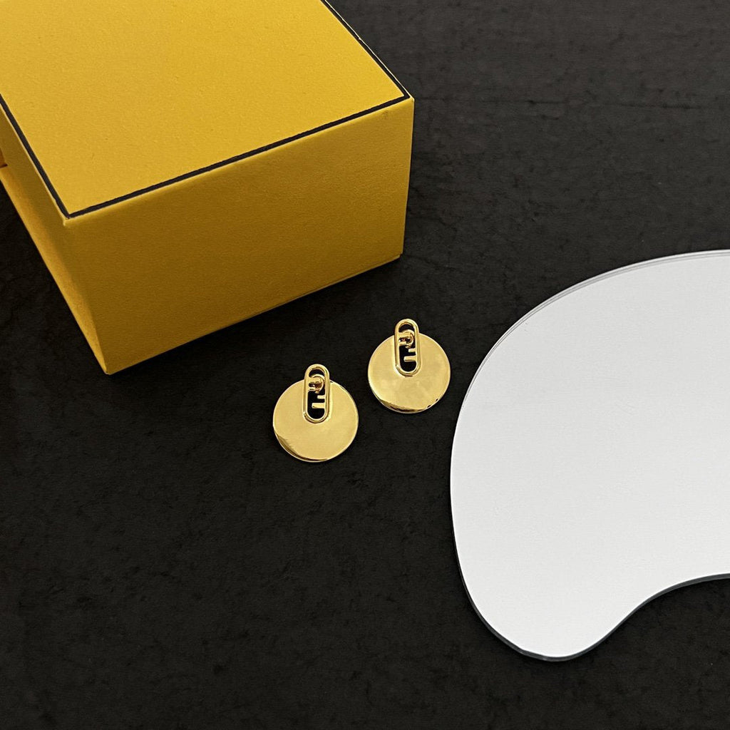 Fendi O’Lock Gold Earrings