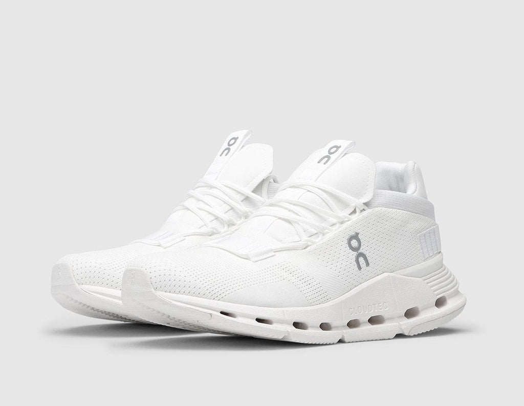 On Cloudnova White Lifestyle Sneakers