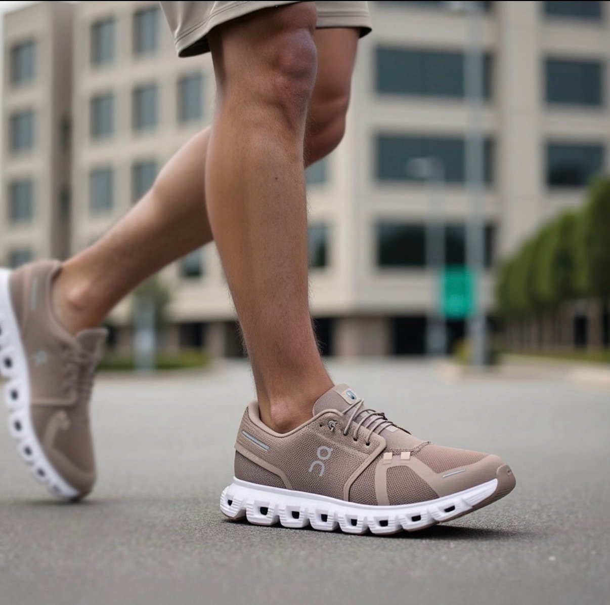 On Cloud 6 Fog White Lifestyle Sneakers