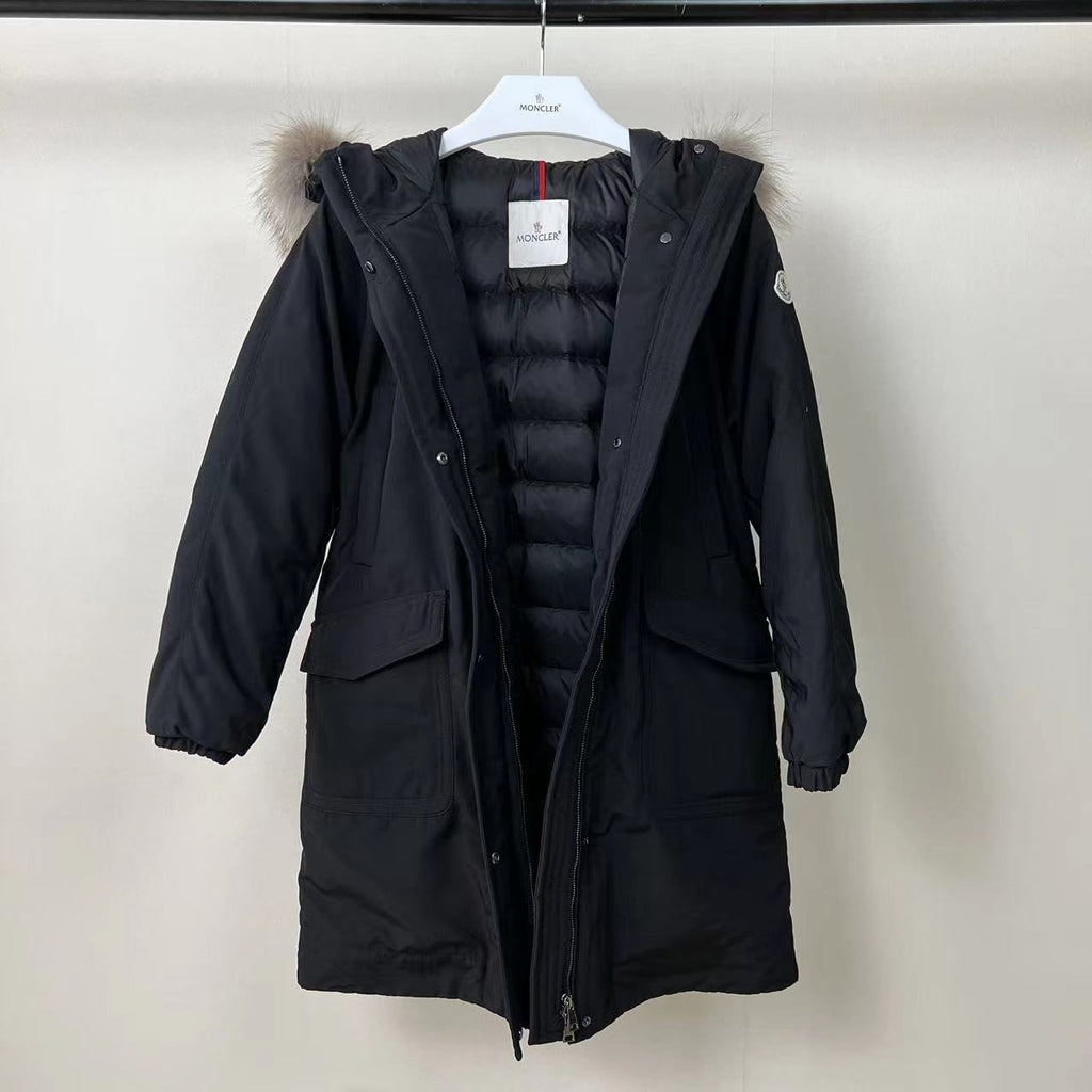Moncler Women's Long Down Coat — detail