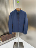 Zegna Reversible Stand-Collar Coat — front