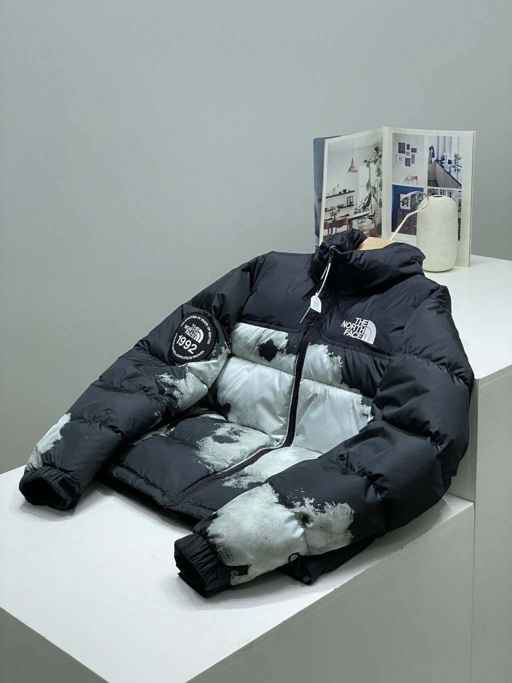 The North Face 1992 Abstract Panel Puffer Jacket — hero