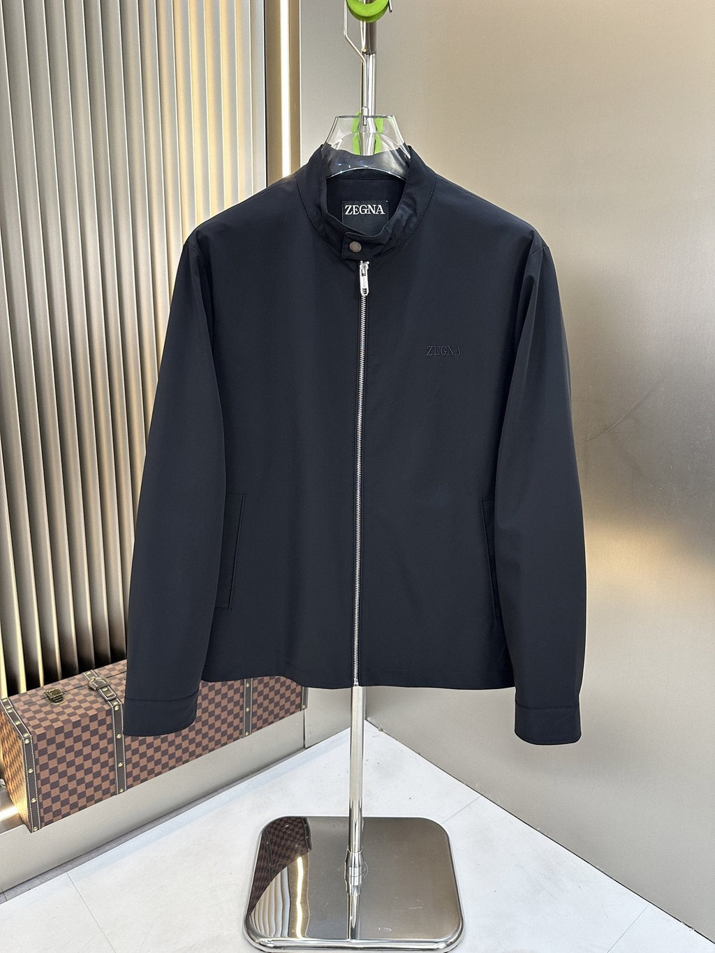 Zegna Stand-Collar Zip-Front Jacket — hero