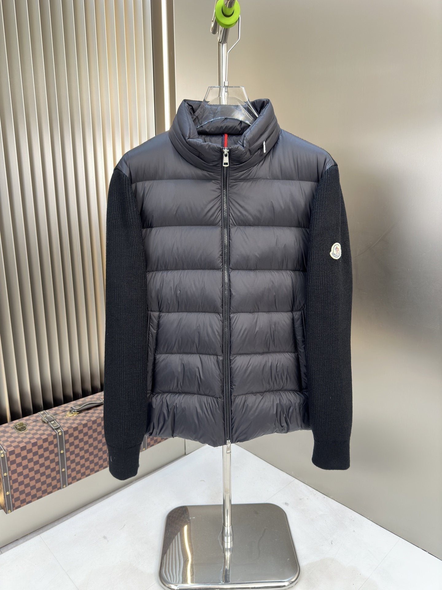 Moncler Quilted Hybrid Puffer Jacket — hero