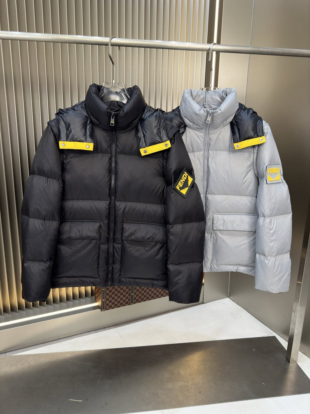 Prada 2-in-1 Hooded Puffer Jacket — comparison
