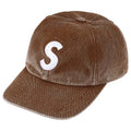 Supreme Pigment Coated S Logo 6-Panel Brown