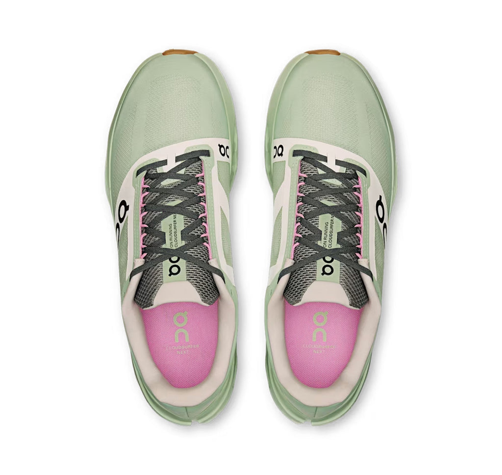 On Women's Cloudsurfer Next Z5 Mineral/Almond Running Shoes