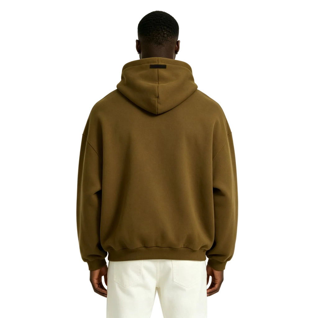 Fear of God Essentials Fleece Hoodie Olive
