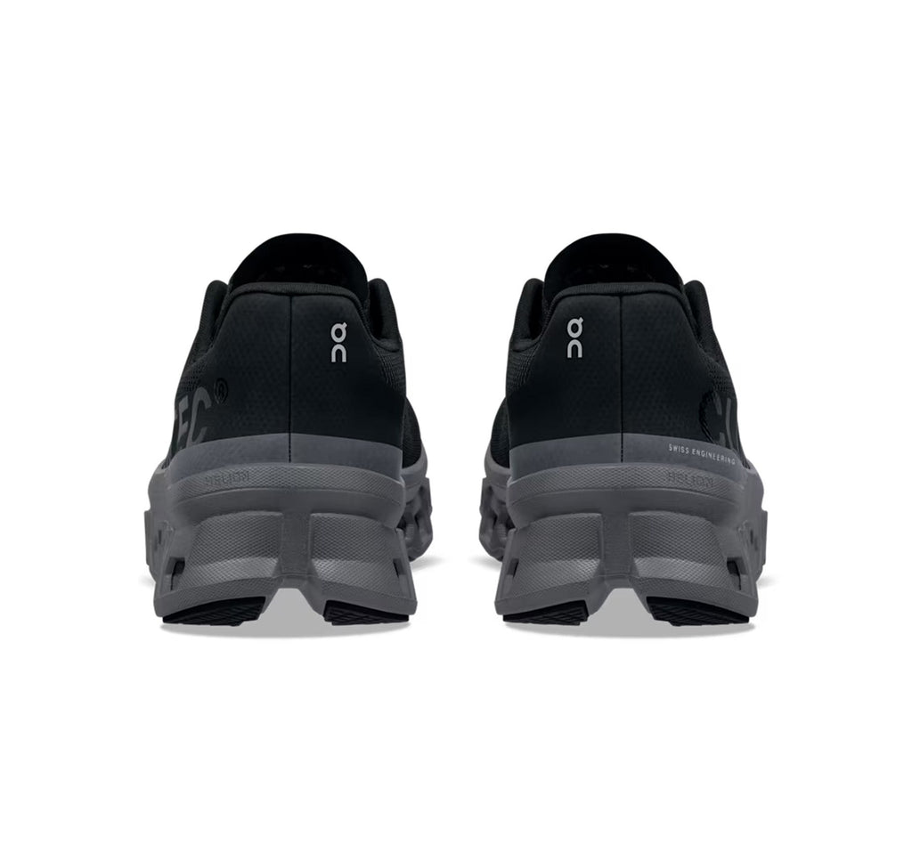 On Women's Cloudmonster Black/Magnet Running Shoes